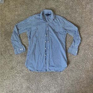 Polo by Ralph Lauren Blue Checkered Men's Shirt